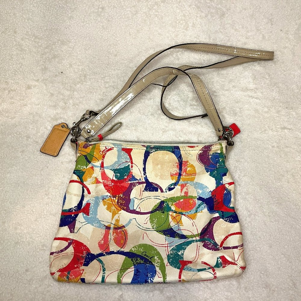Coach Stamped C Hippie Handbag - Multicolored